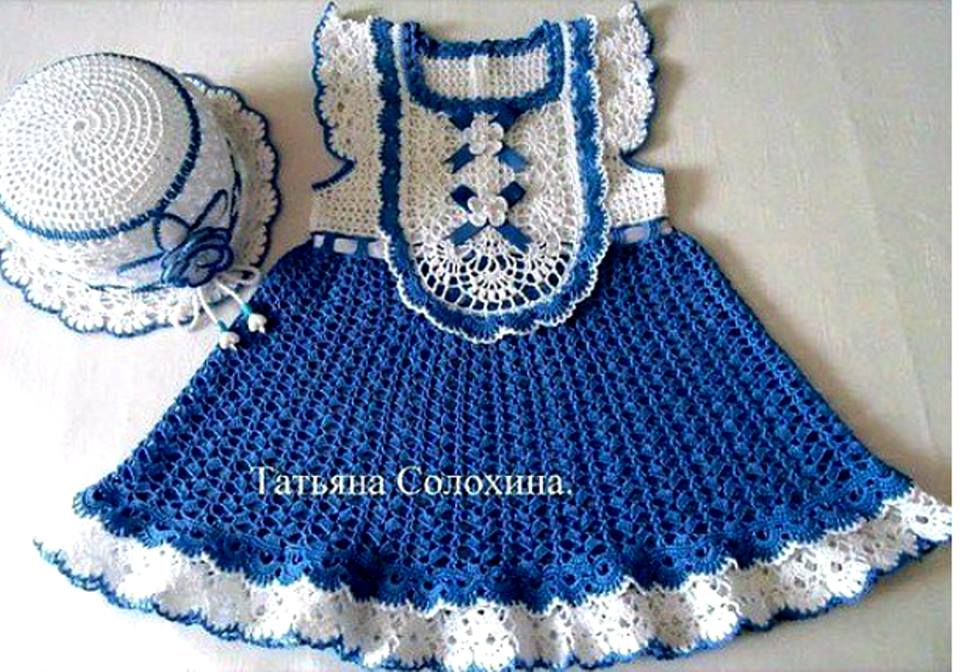Vestido crochet niña